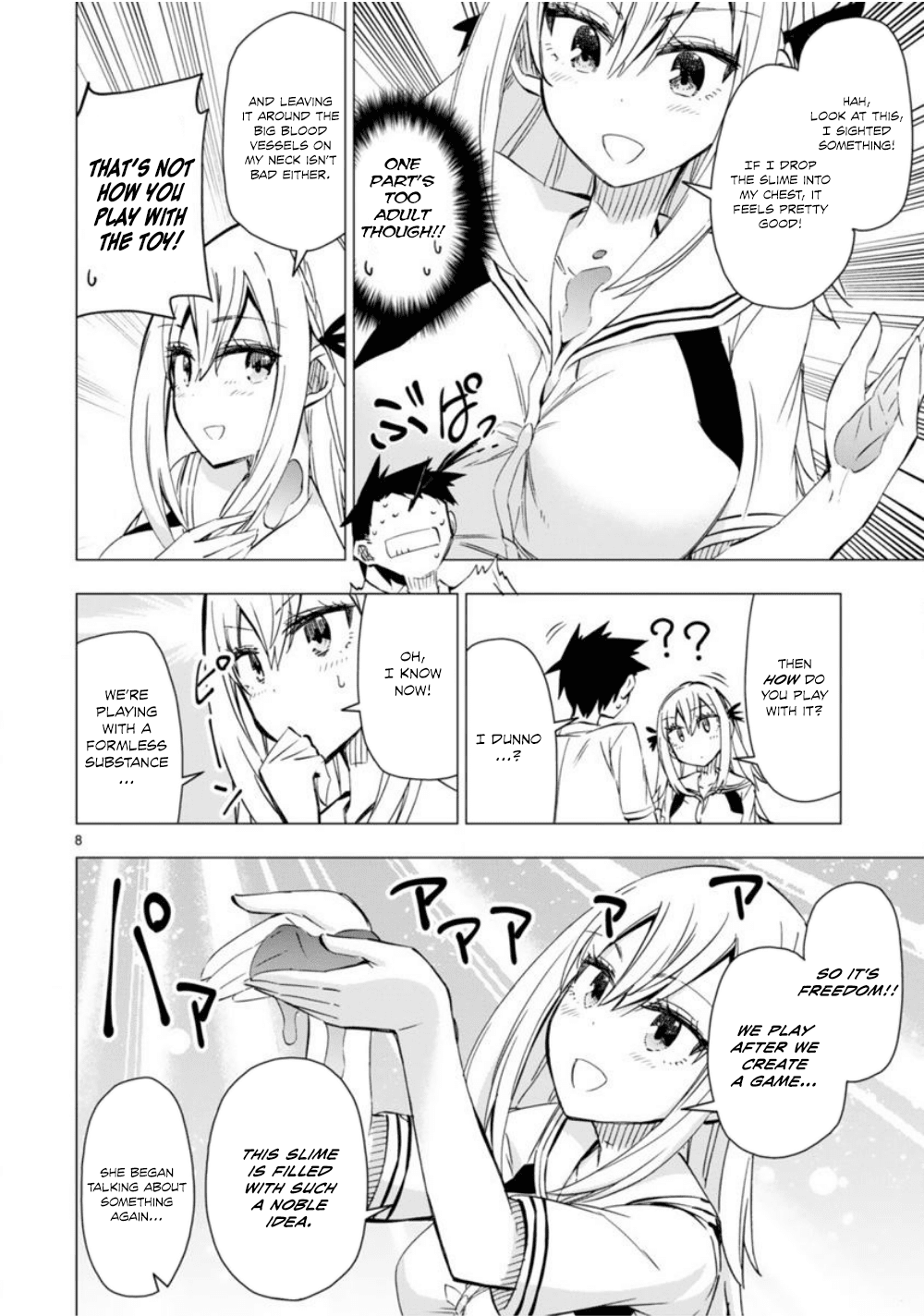 Bandai Kaname wa Asobitai Chapter 10 page 9 - Chapter 10: The slime suspension bridge that joins the two