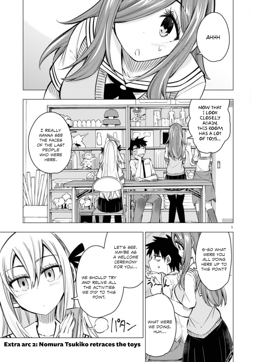 Bandai Kaname wa Asobitai Chapter 11.5 page 1 - Chapter 11.5: Nomura Tsukiko retraces the toys