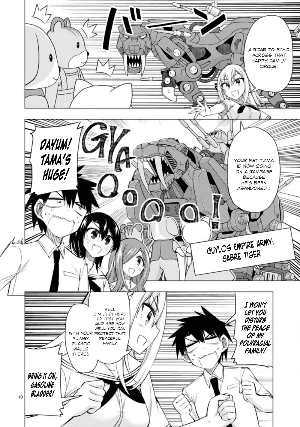 Bandai Kaname wa Asobitai Chapter 12 page 10 - Chapter 12: The Great Animal World War of Survival