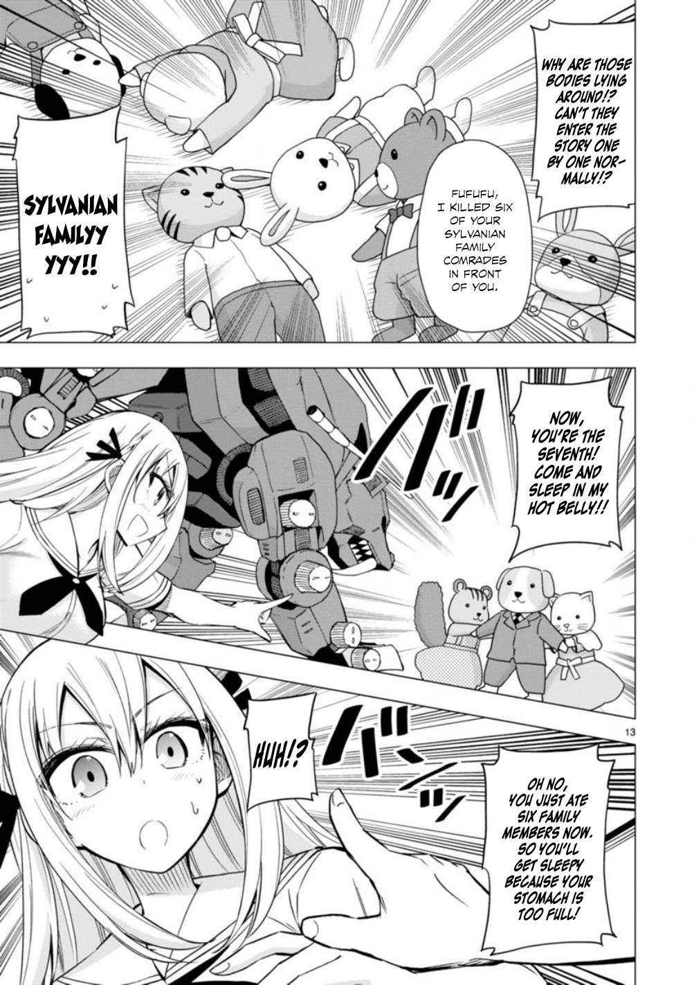 Bandai Kaname wa Asobitai Chapter 12 page 13 - Chapter 12: The Great Animal World War of Survival