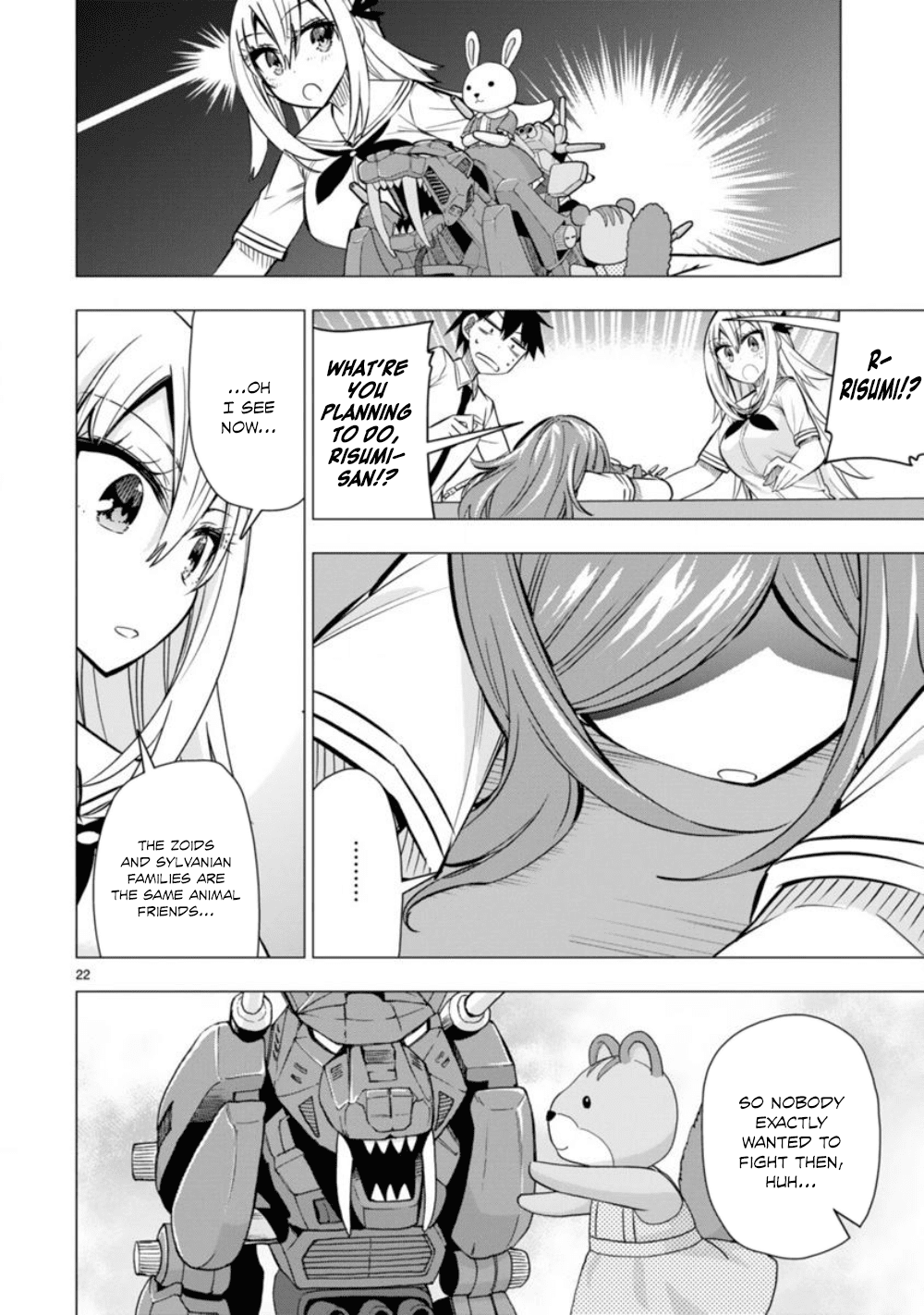 Bandai Kaname wa Asobitai Chapter 12 page 22 - Chapter 12: The Great Animal World War of Survival