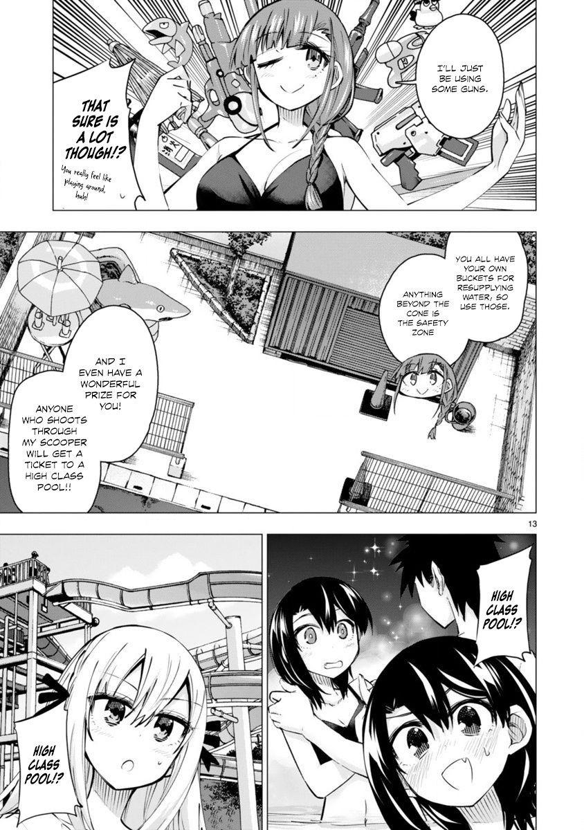 Bandai Kaname wa Asobitai Chapter 15 page 13 - Chapter 15: Impregnable water guns
