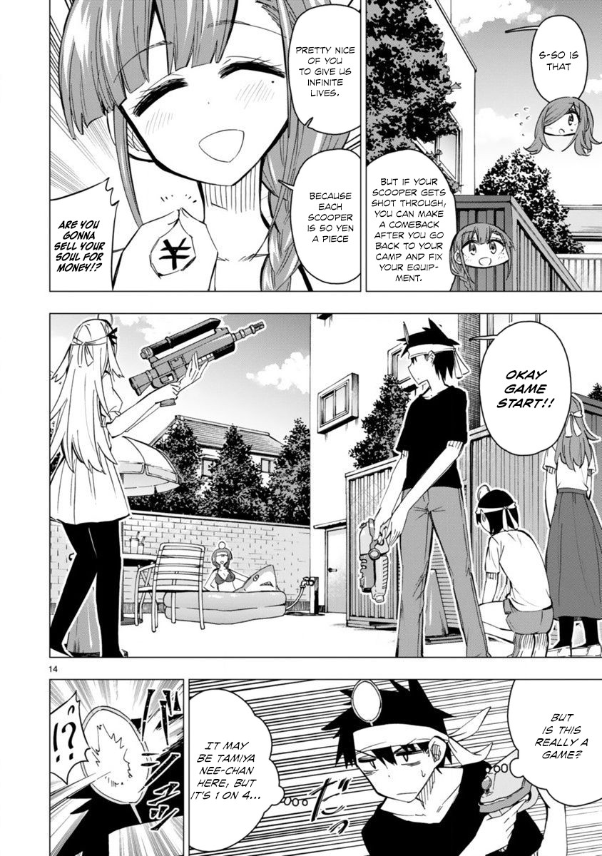 Bandai Kaname wa Asobitai Chapter 15 page 14 - Chapter 15: Impregnable water guns