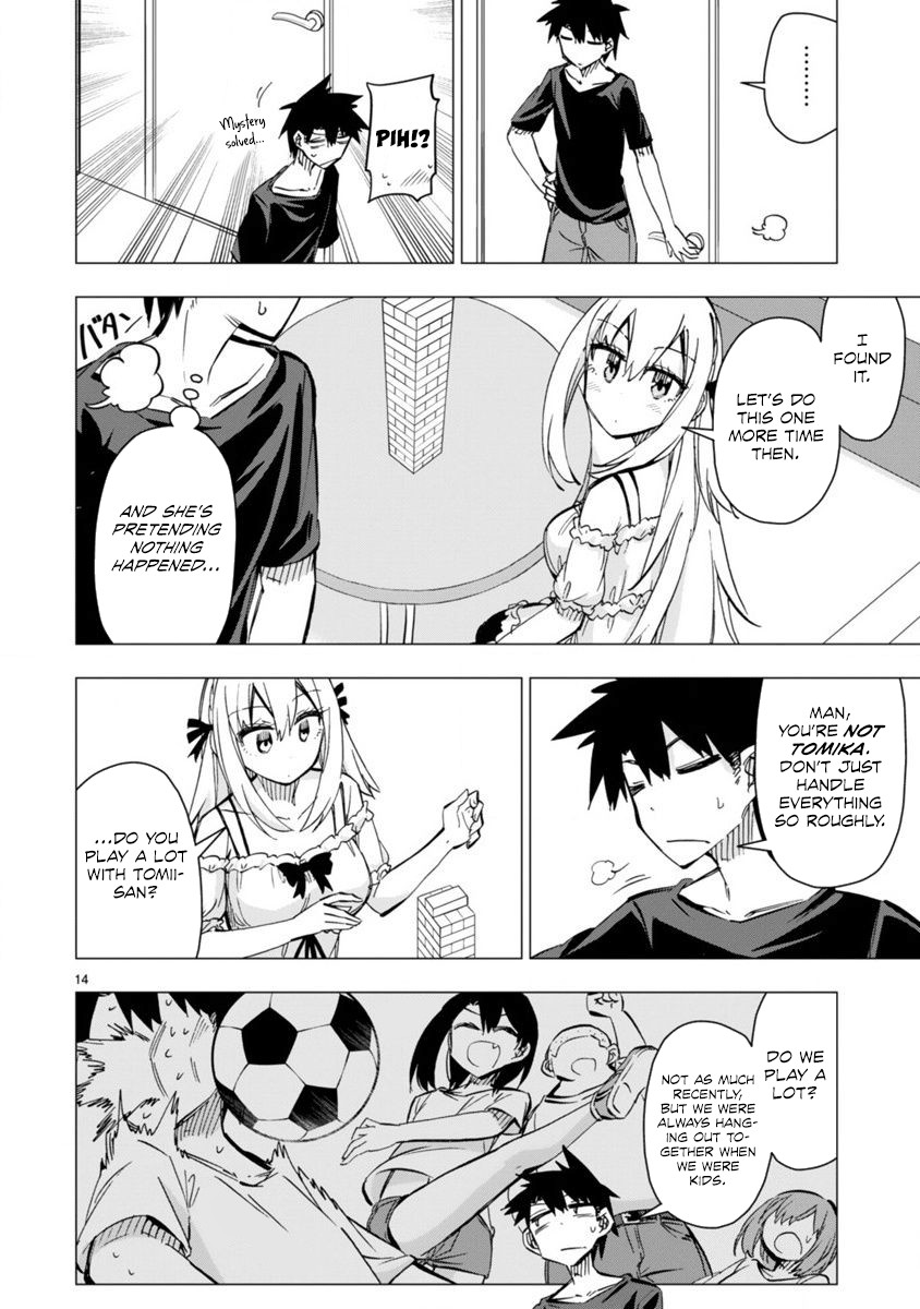 Bandai Kaname wa Asobitai Chapter 16 page 14 - Chapter 16: The blocks the two have piled up on each other