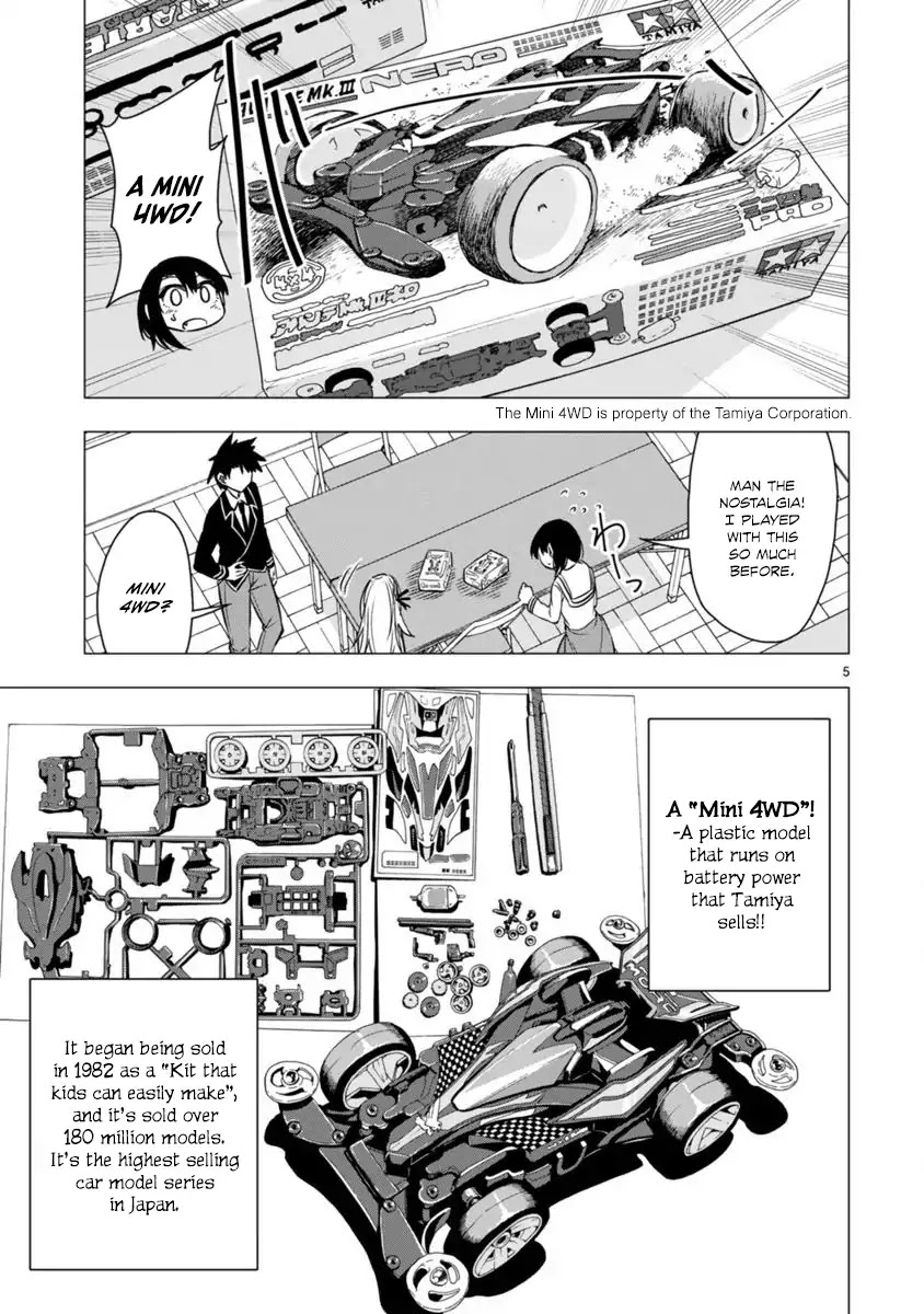 Bandai Kaname wa Asobitai Chapter 6 page 5 - Chapter 6: Palm sized 4WD Power