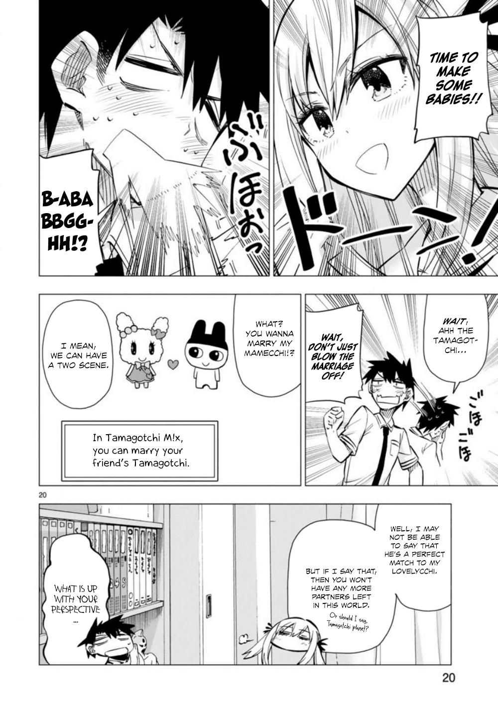 Bandai Kaname wa Asobitai Chapter 8 page 21 - Chapter 8: Tamagotchi of downpouring love
