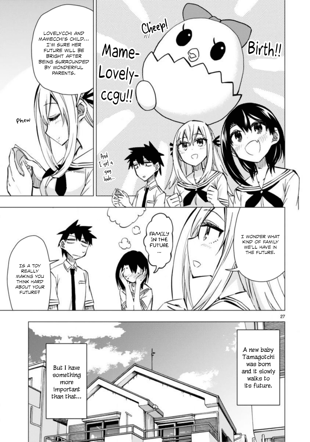 Bandai Kaname wa Asobitai Chapter 8 page 28 - Chapter 8: Tamagotchi of downpouring love