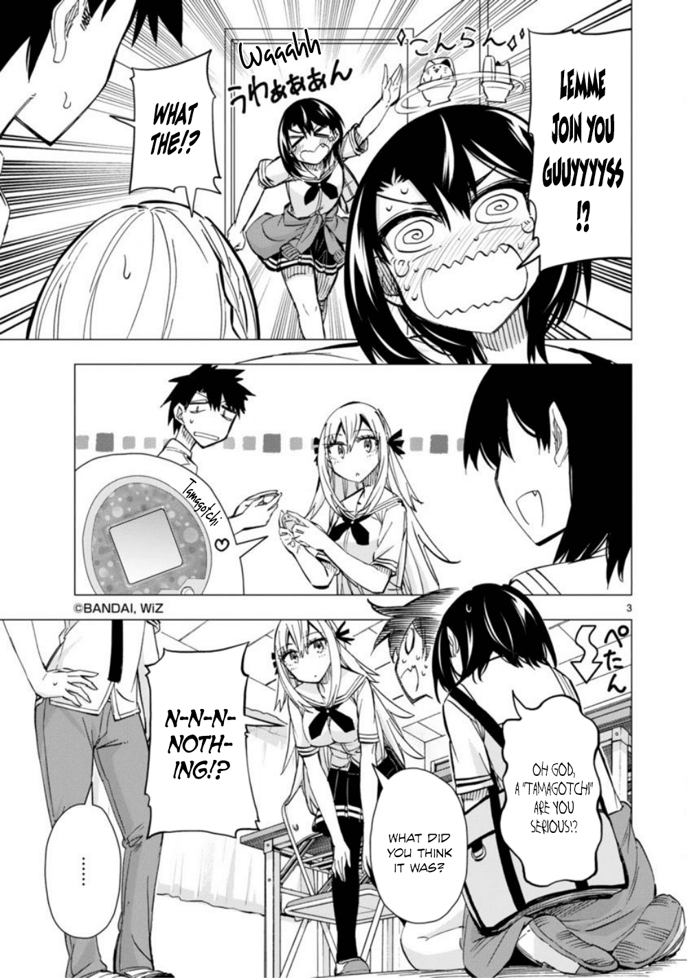 Bandai Kaname wa Asobitai Chapter 8 page 4 - Chapter 8: Tamagotchi of downpouring love