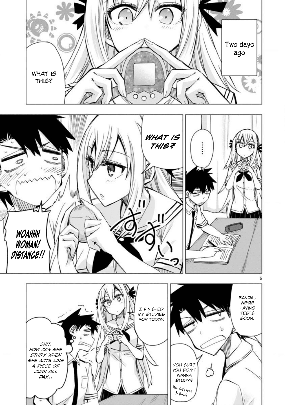 Bandai Kaname wa Asobitai Chapter 8 page 6 - Chapter 8: Tamagotchi of downpouring love