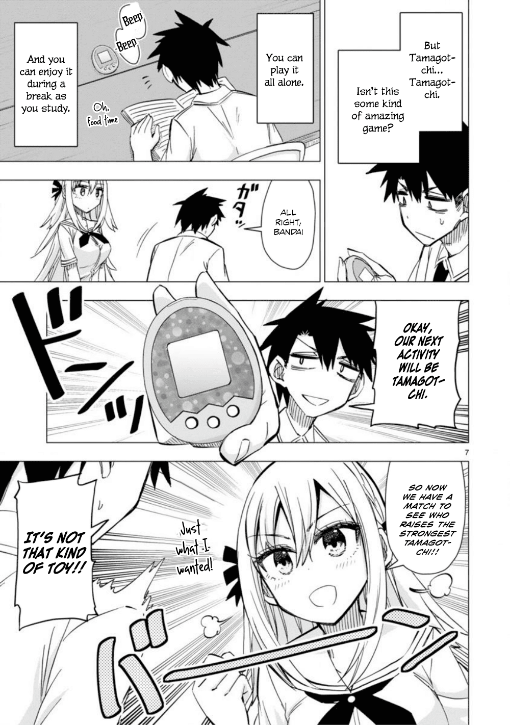 Bandai Kaname wa Asobitai Chapter 8 page 8 - Chapter 8: Tamagotchi of downpouring love