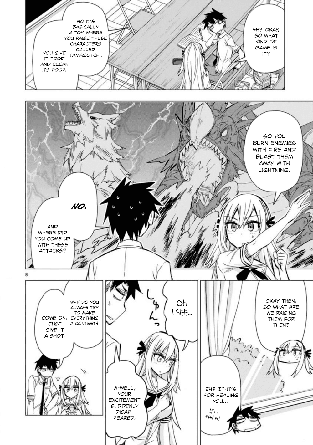 Bandai Kaname wa Asobitai Chapter 8 page 9 - Chapter 8: Tamagotchi of downpouring love