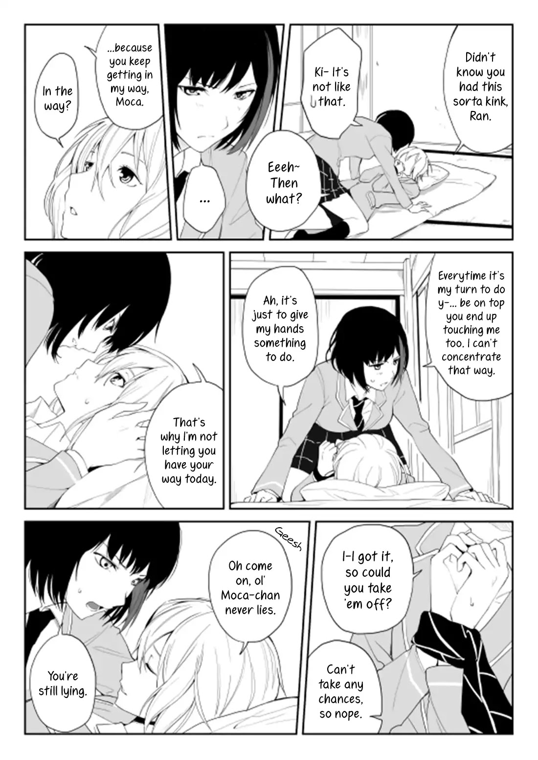 BanG Dream! dj: MocaRan Necktie Bondage Chapter 0 page 2 - Chapter 0: Oneshot