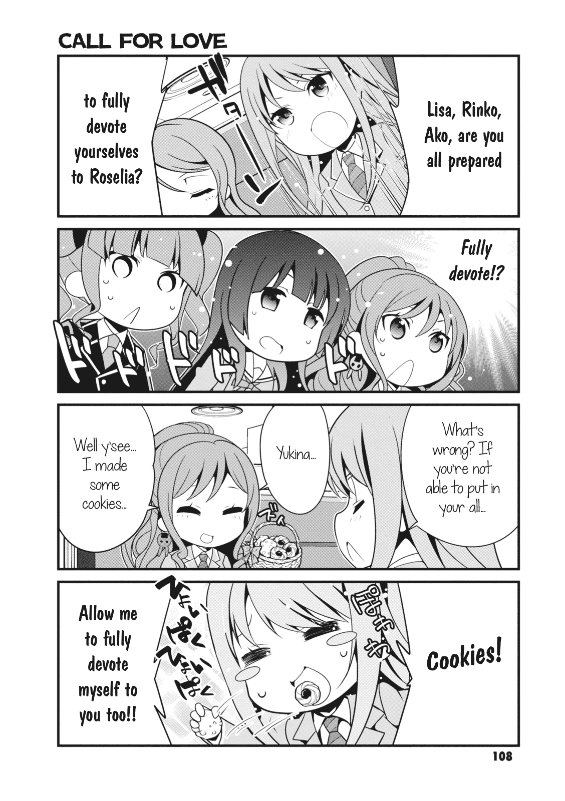 BanG Dream! Girls Band Party!☆PICO Comic Anthology Chapter 13 page 2 - Chapter 13: Roselia's Messy Day