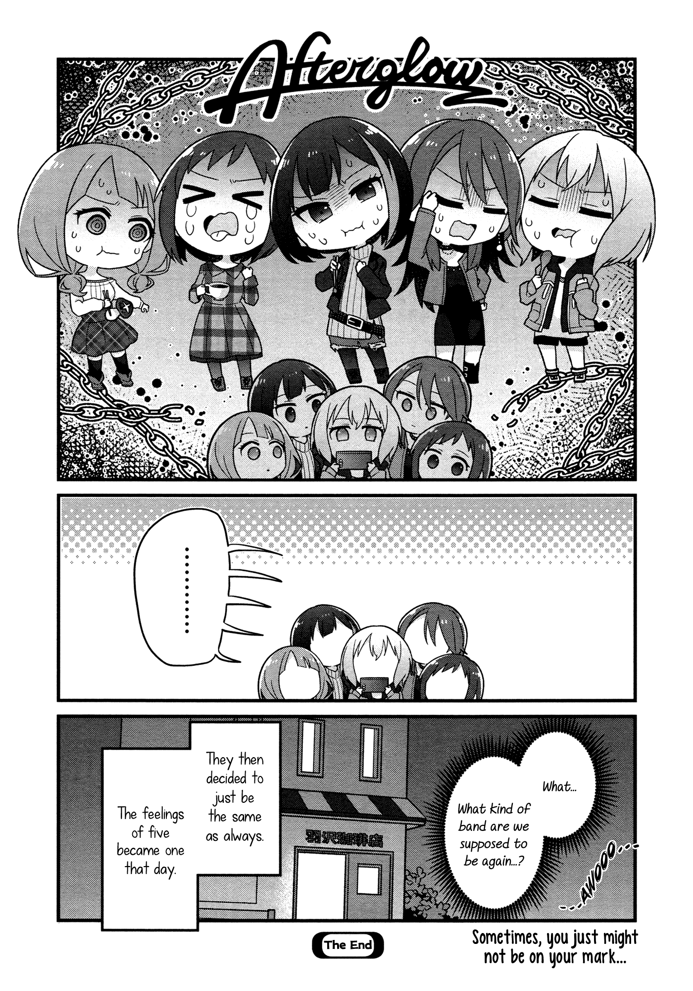 BanG Dream! Girls Band Party!☆PICO Comic Anthology Chapter 20 page 8 - Chapter 20: Hang in There! Afterglow