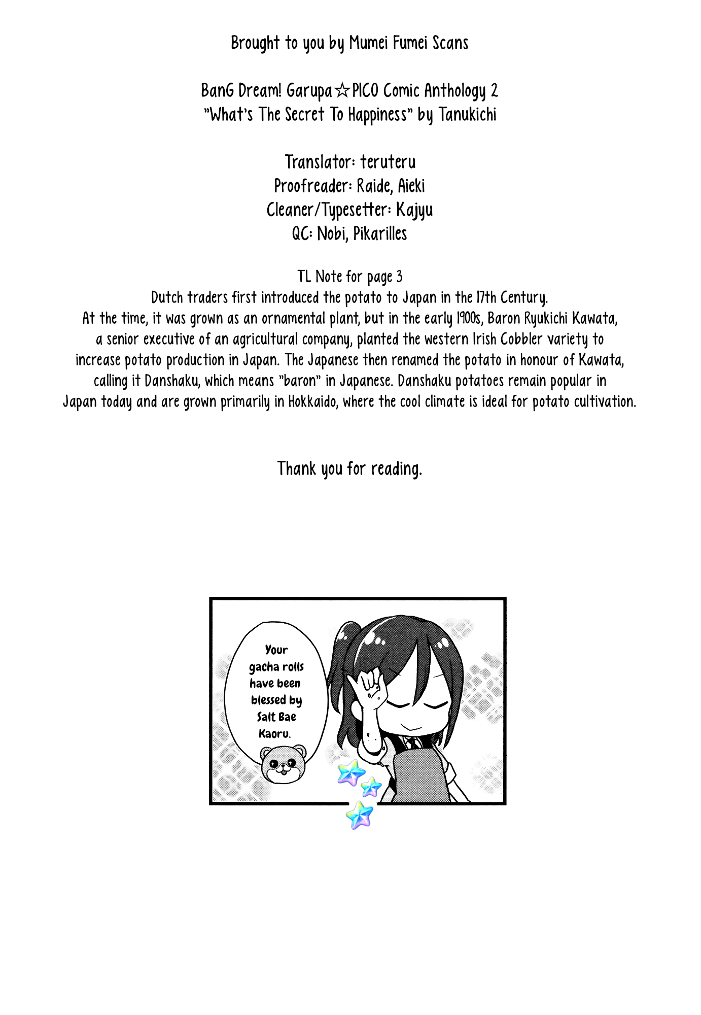 BanG Dream! Girls Band Party!☆PICO Comic Anthology Chapter 23 page 9 - Chapter 23: What's the secret to happiness?