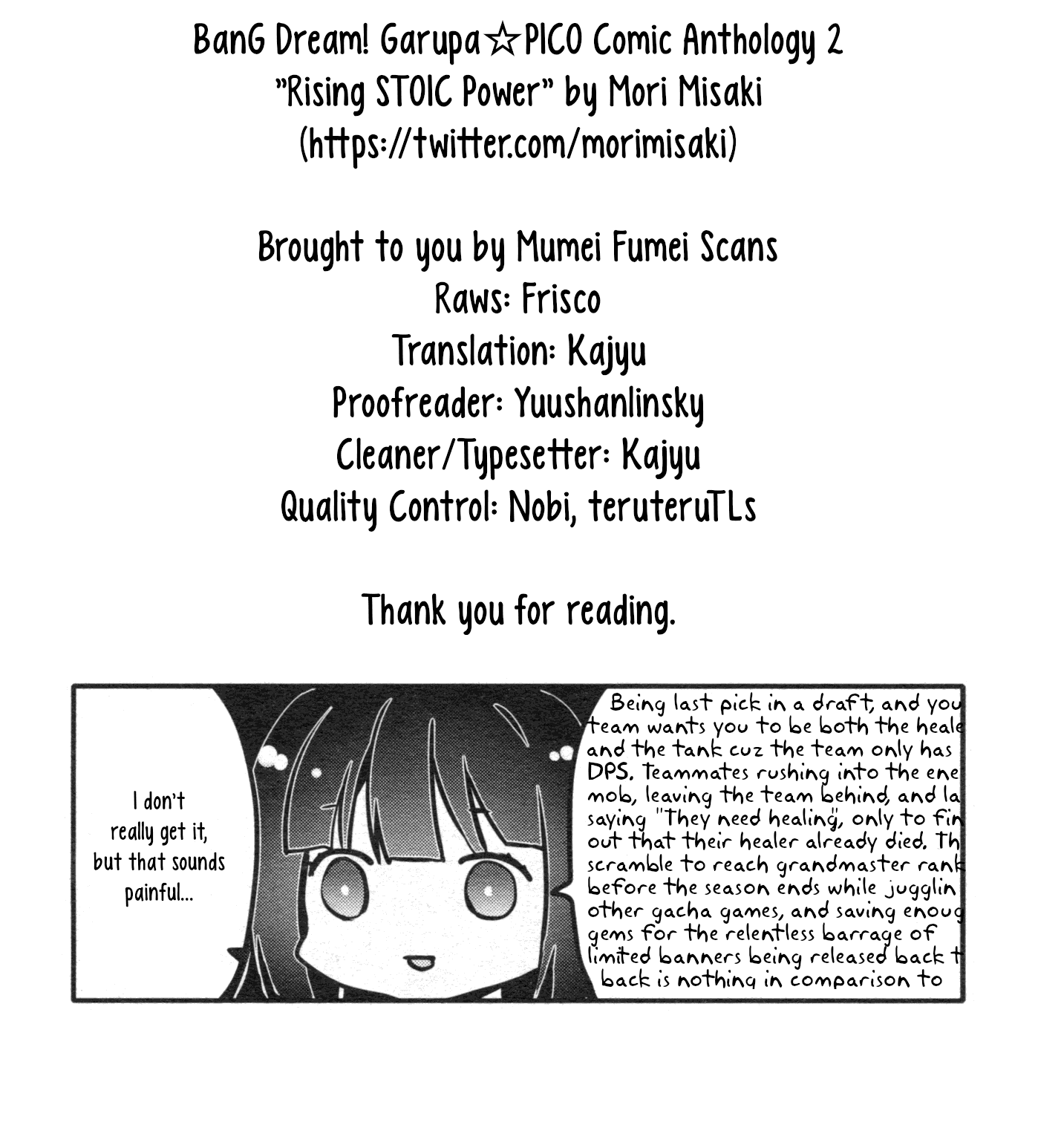 BanG Dream! Girls Band Party!☆PICO Comic Anthology Chapter 26 page 9 - Chapter 26: Rising STOIC Power