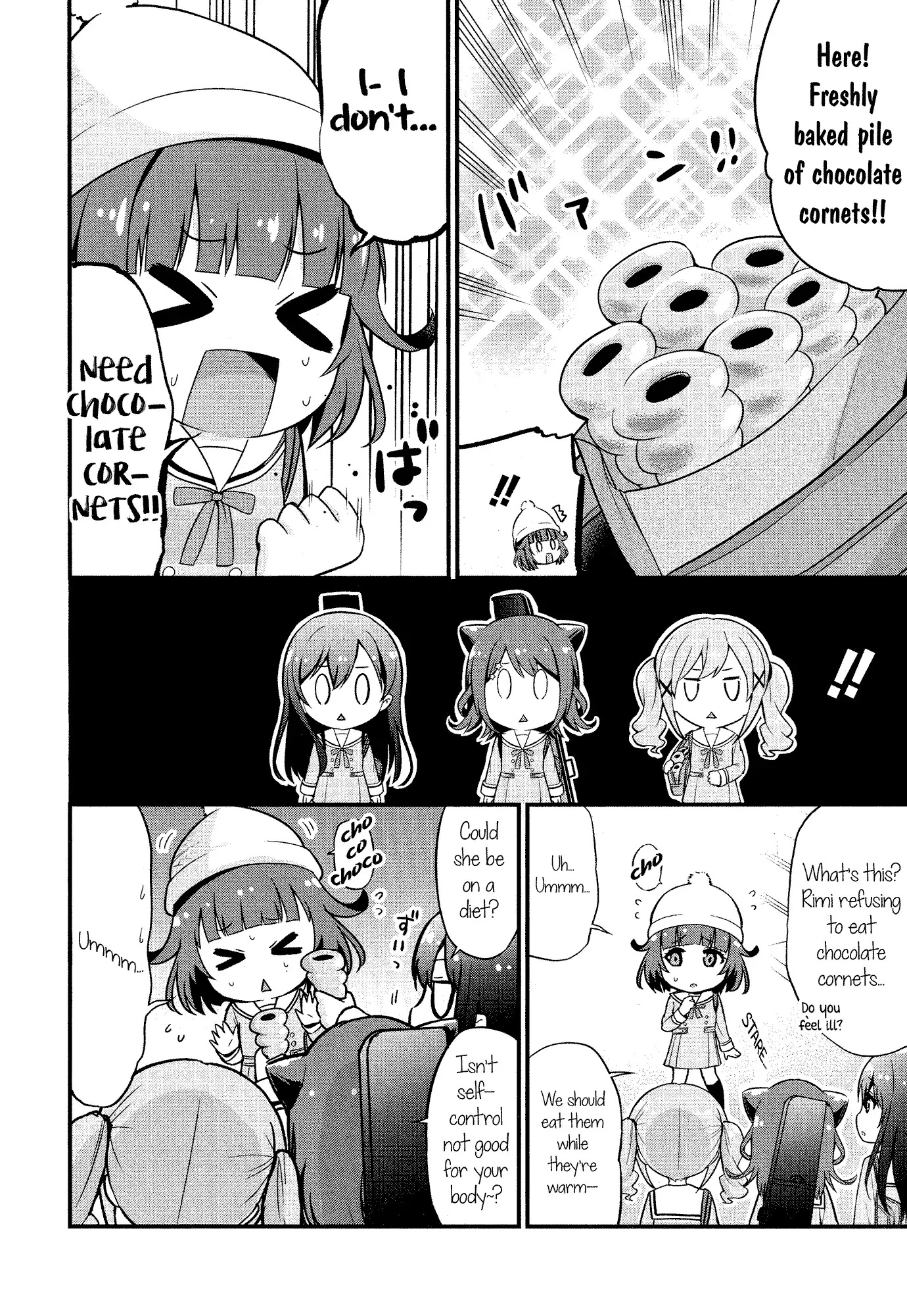 BanG Dream! Girls Band Party!☆PICO Comic Anthology Chapter 3 page 6 - Chapter 3: Chocolate Cornets Are Terrifying (Kazawa Yohei)