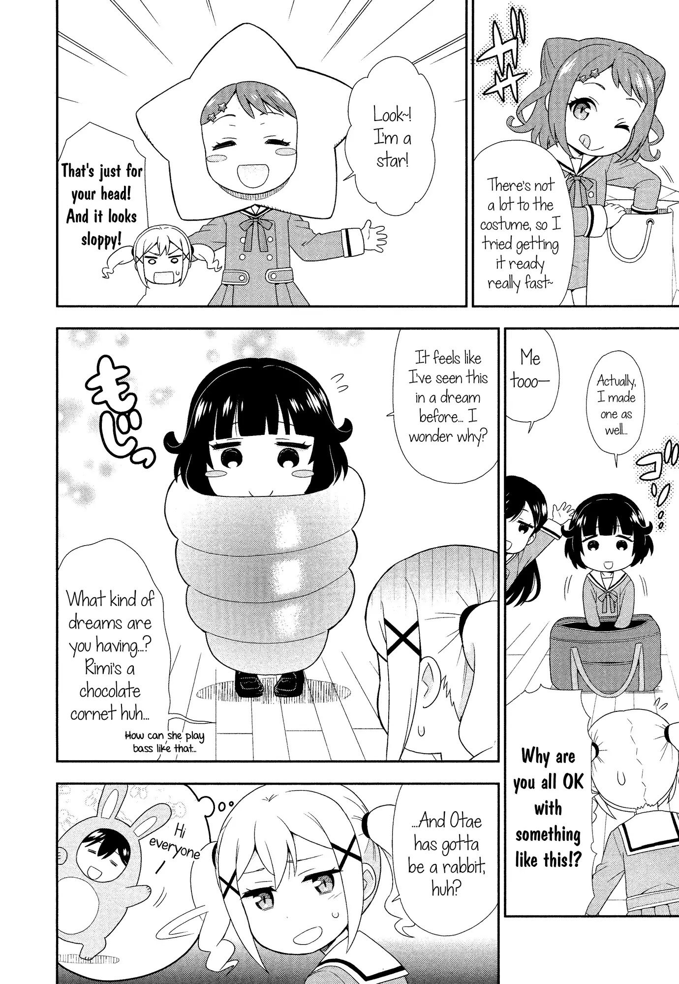 BanG Dream! Girls Band Party!☆PICO Comic Anthology Chapter 4 page 4 - Chapter 4: Let's Try Doing a Cosplay Live! (Mattaku Mosuke)