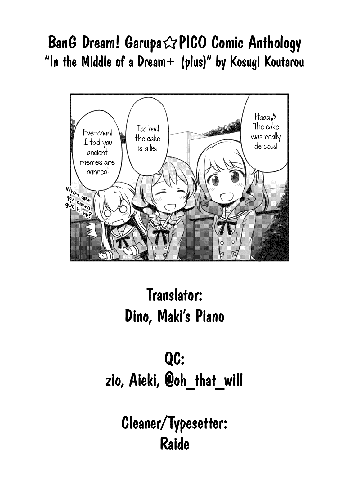 BanG Dream! Girls Band Party!☆PICO Comic Anthology Chapter 9 page 9 - Chapter 9: In the Middle of the Dream+ (plus)