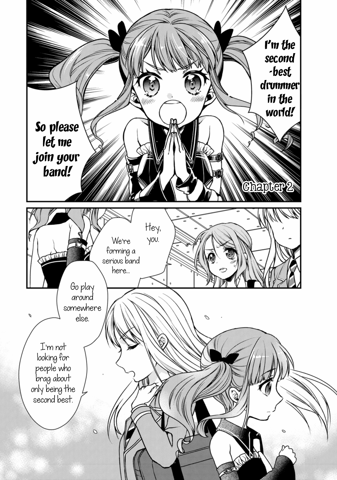 BanG Dream! Girls Band Party! Roselia Stage Chapter 2 page 1 - Chapter 2: The 2nd Best Drummer in the World