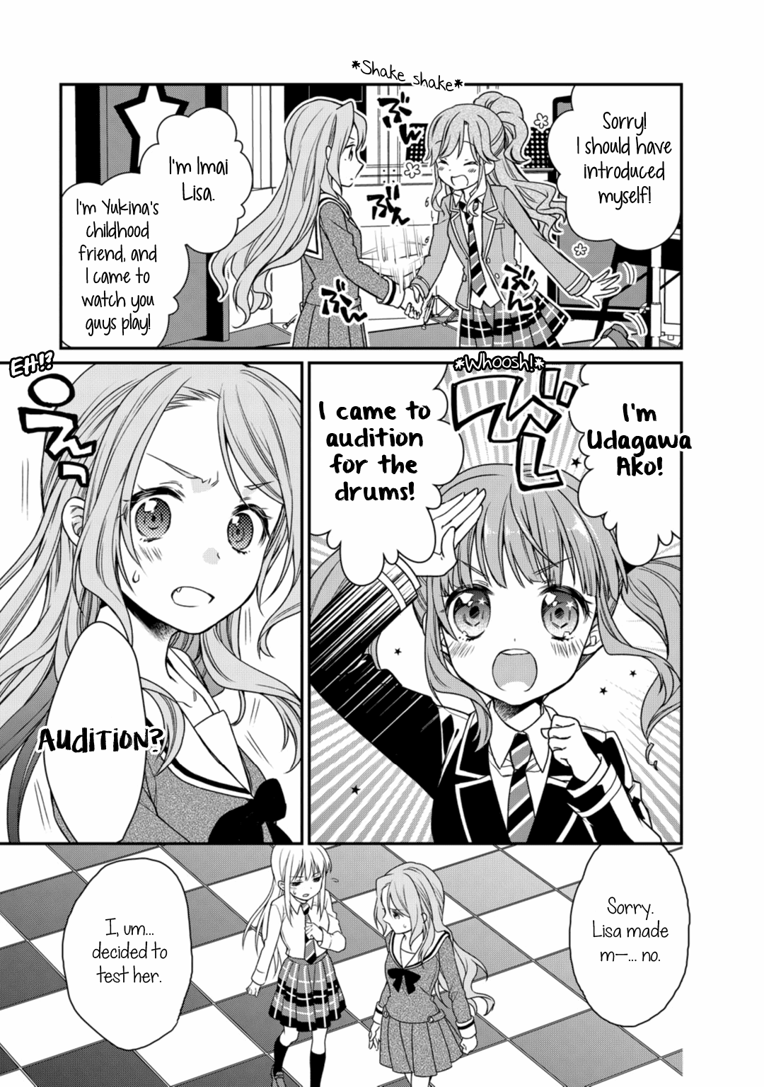 BanG Dream! Girls Band Party! Roselia Stage Chapter 2 page 21 - Chapter 2: The 2nd Best Drummer in the World
