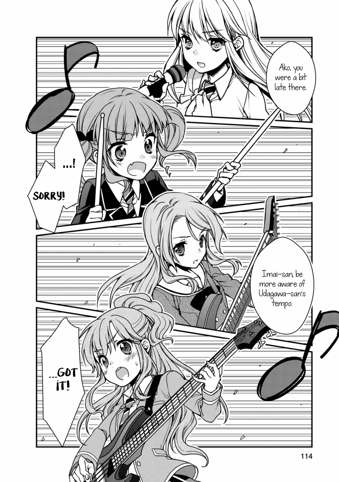 BanG Dream! Girls Band Party! Roselia Stage Chapter 3 page 14 - Chapter 3: Everyone's Feelings