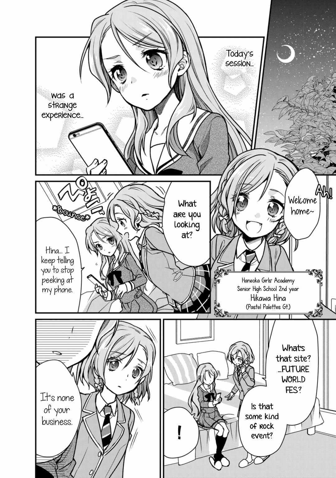 BanG Dream! Girls Band Party! Roselia Stage Chapter 3 page 2 - Chapter 3: Everyone's Feelings