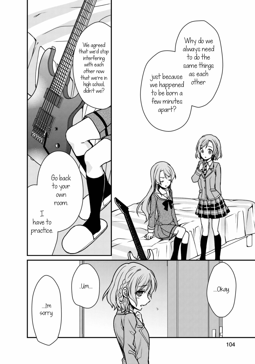 BanG Dream! Girls Band Party! Roselia Stage Chapter 3 page 4 - Chapter 3: Everyone's Feelings