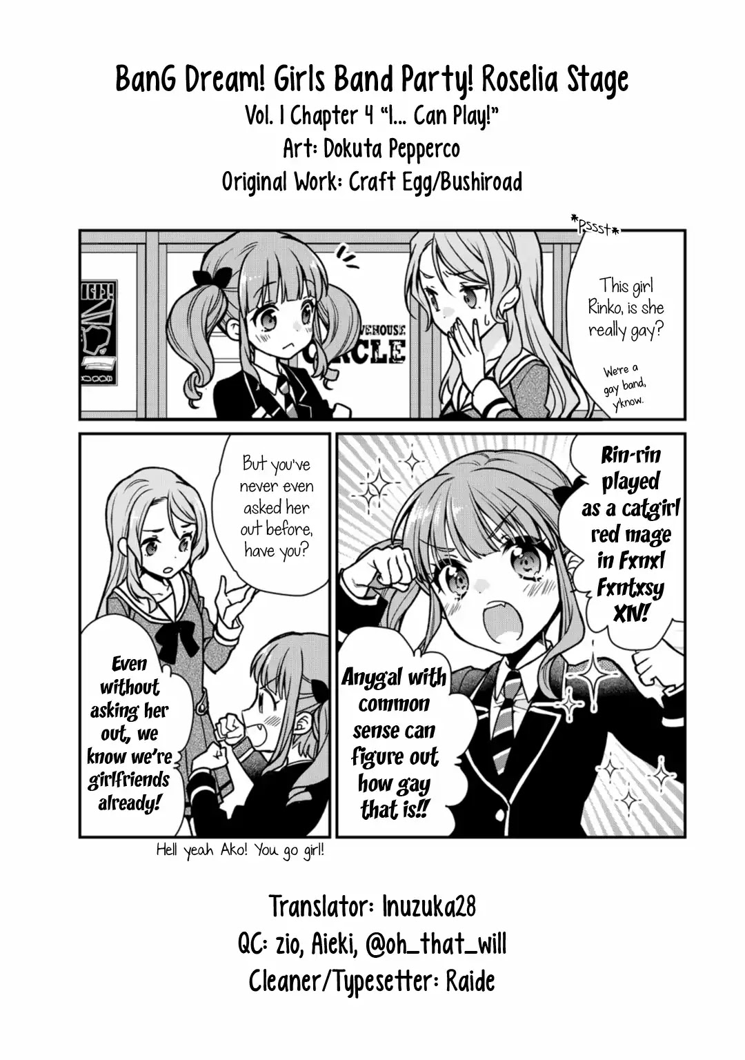 BanG Dream! Girls Band Party! Roselia Stage Chapter 4 page 24 - Chapter 4: I... Can Play!