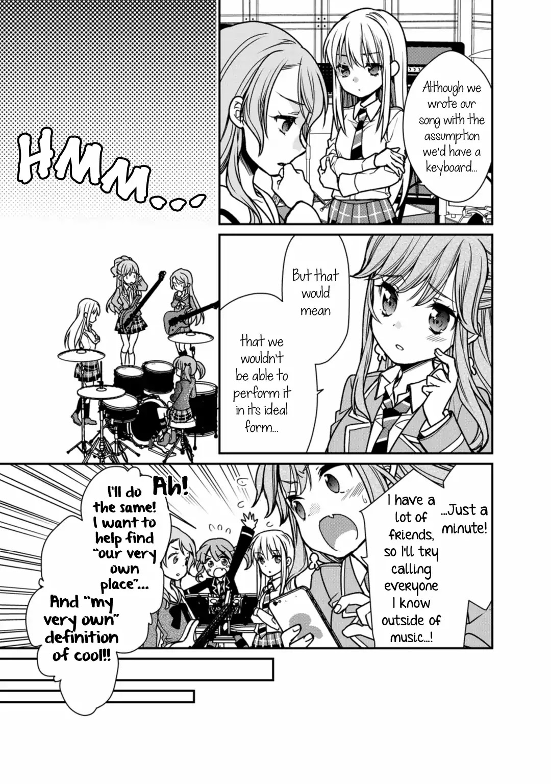 BanG Dream! Girls Band Party! Roselia Stage Chapter 4 page 3 - Chapter 4: I... Can Play!