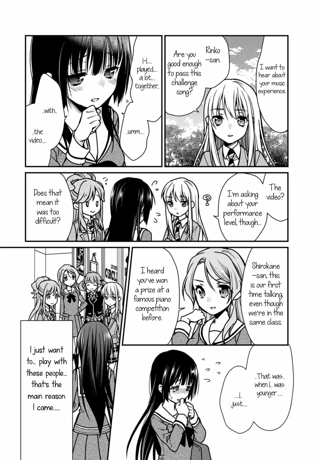 BanG Dream! Girls Band Party! Roselia Stage Chapter 4 page 9 - Chapter 4: I... Can Play!