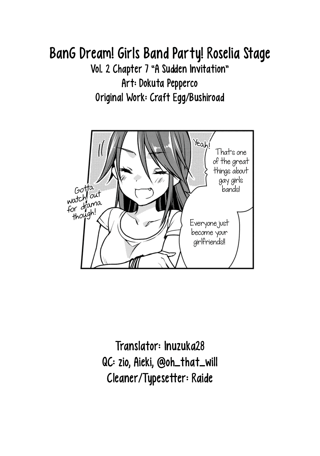 BanG Dream! Girls Band Party! Roselia Stage Chapter 7 page 38 - Chapter 7: A Sudden Invitation