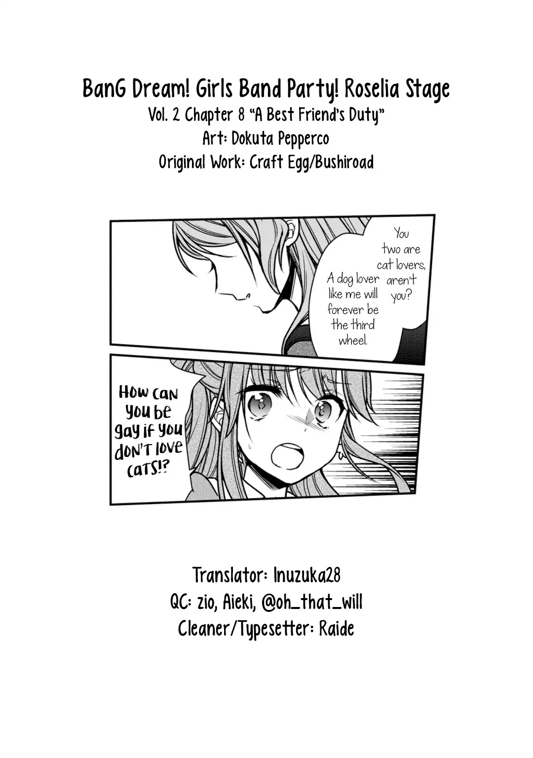 BanG Dream! Girls Band Party! Roselia Stage Chapter 8 page 36 - Chapter 8: A Best Friend's Duty