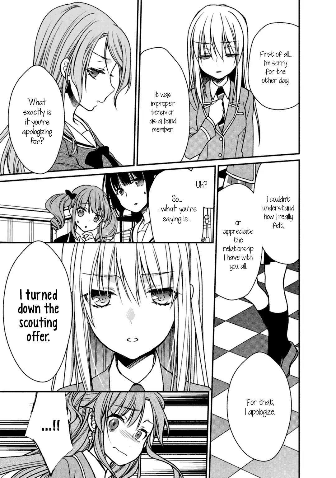BanG Dream! Girls Band Party! Roselia Stage Chapter 9 page 15 - Chapter 9: These 5 People, Again
