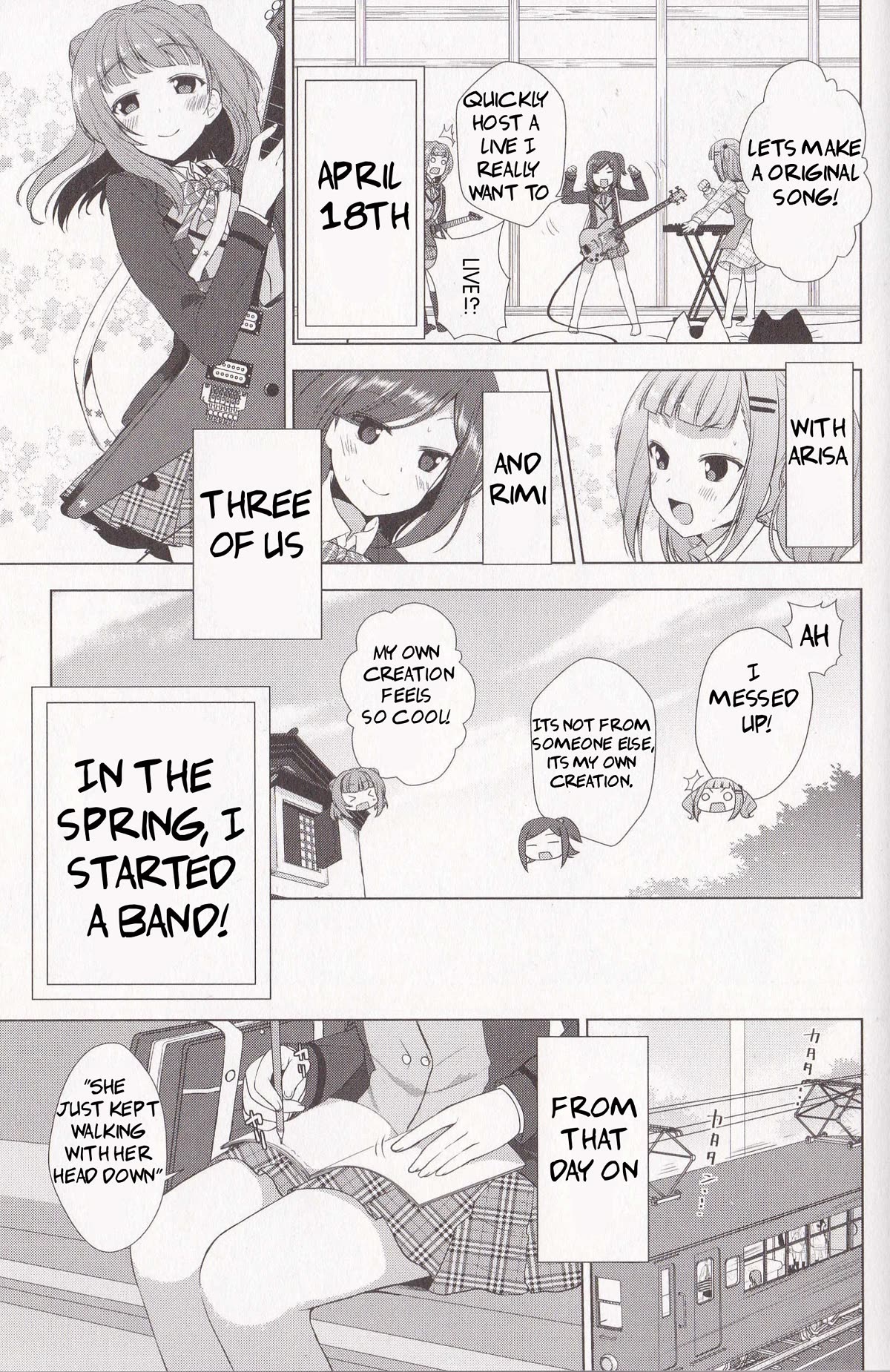 BanG Dream!: Star Beat Chapter 5 page 14 - Chapter 5: i started a band in the spring