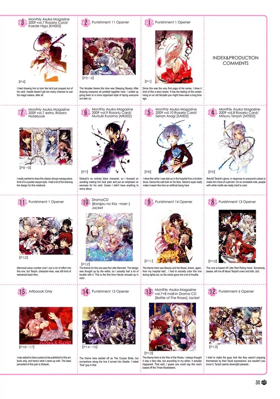 Barajou no Kiss Chapter 0 page 25 - Chapter 0: Artbook Rose of Jewel