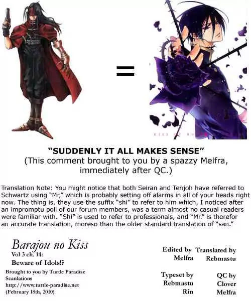 Barajou no Kiss Chapter 14 page 45 - Chapter 14: Beware of Idols!?
