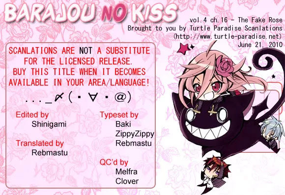 Barajou no Kiss Chapter 16 page 43 - Chapter 16: The Fake Rose