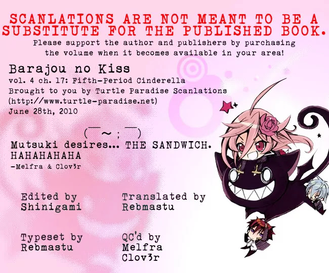 Barajou no Kiss Chapter 17 page 39 - Chapter 17: Fifth-Period Cinderella