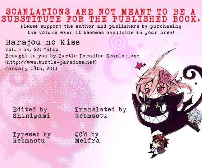 Barajou no Kiss Chapter 22 page 44 - Chapter 22: TABOO