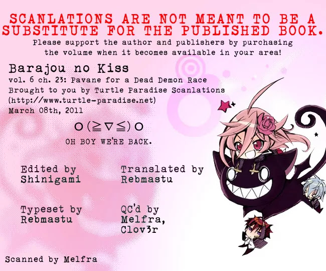 Barajou no Kiss Chapter 23 page 39 - Chapter 23: Pavane for a Dead Demon Race