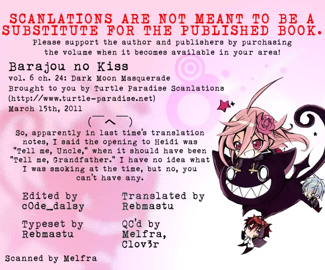 Barajou no Kiss Chapter 24 page 32 - Chapter 24: Dark Moon Masquerade