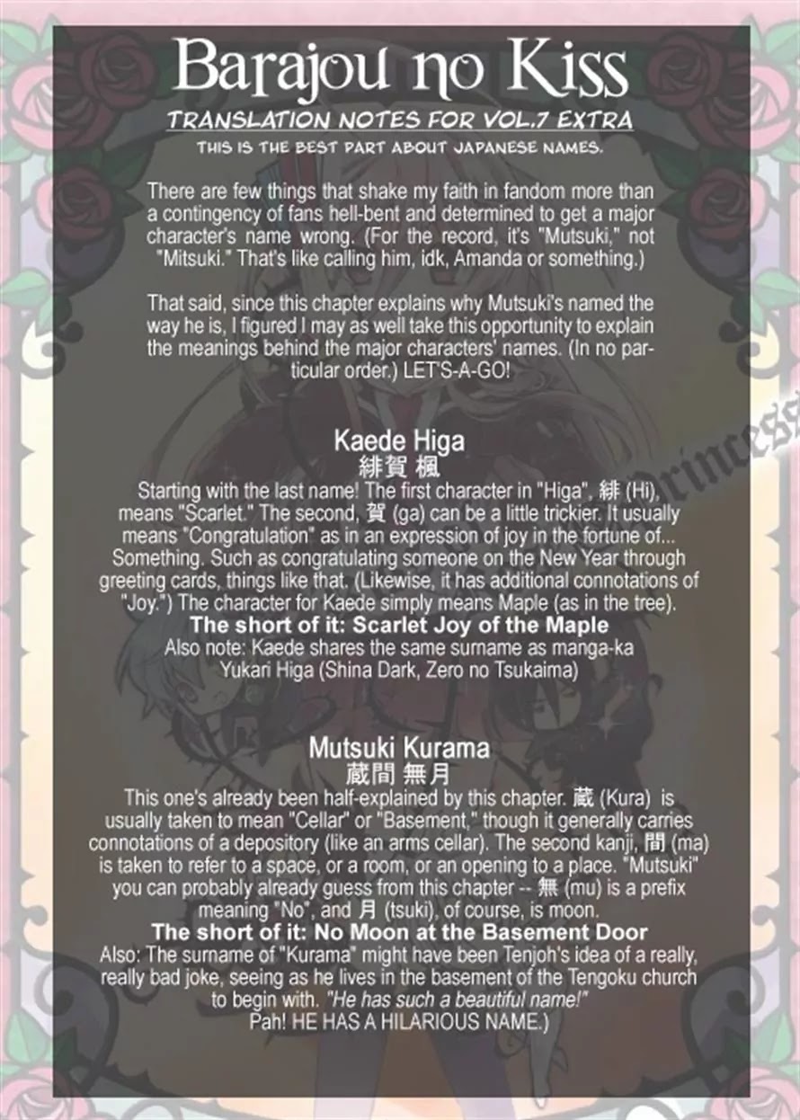 Barajou no Kiss Chapter 31.5 page 14 - Chapter 31.5: Extras