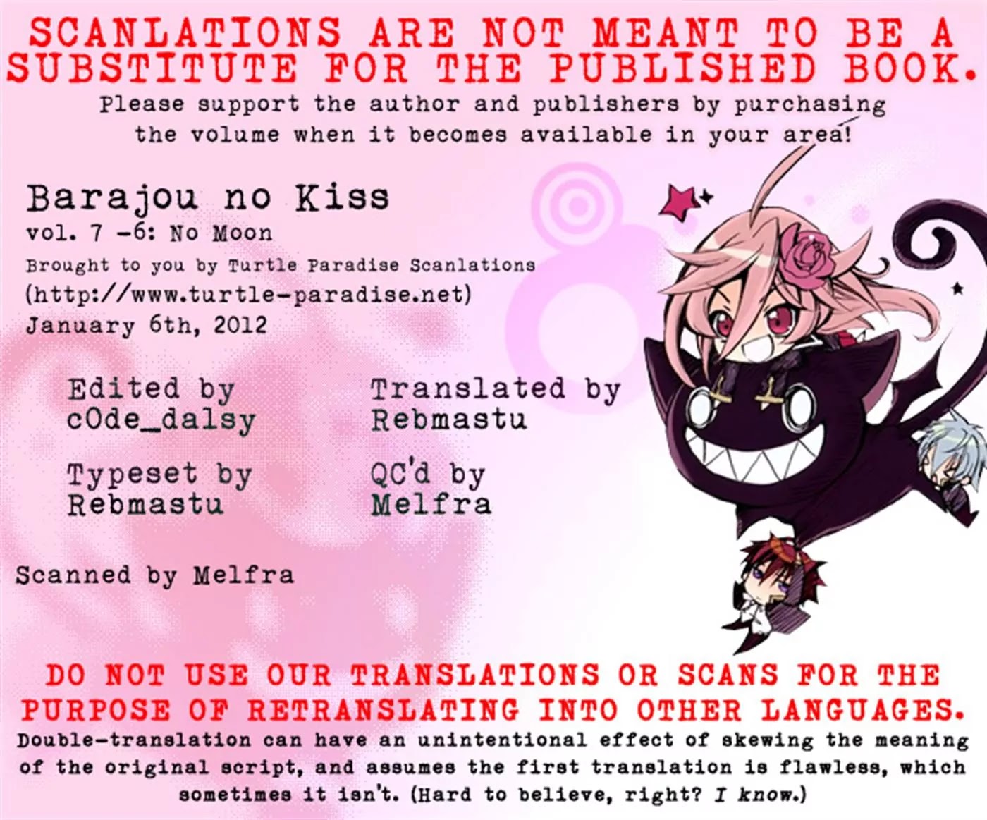 Barajou no Kiss Chapter 31.5 page 16 - Chapter 31.5: Extras