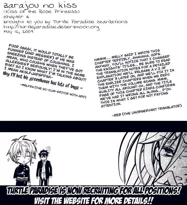Barajou no Kiss Chapter 4 page 36 - Chapter 4: The Color Which Cannot Be Found in Nature