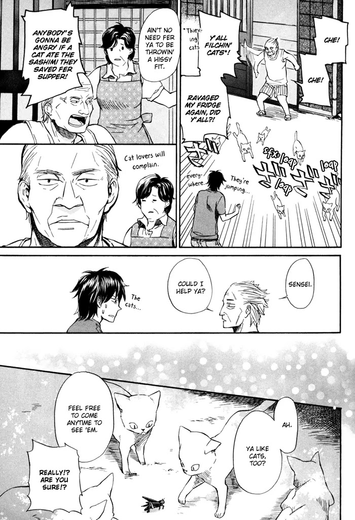Barakamon Chapter 10 page 6 - Chapter 10: Che!!/A Sound that Comes Naturally to the Locals Whe Shooing Cats Away