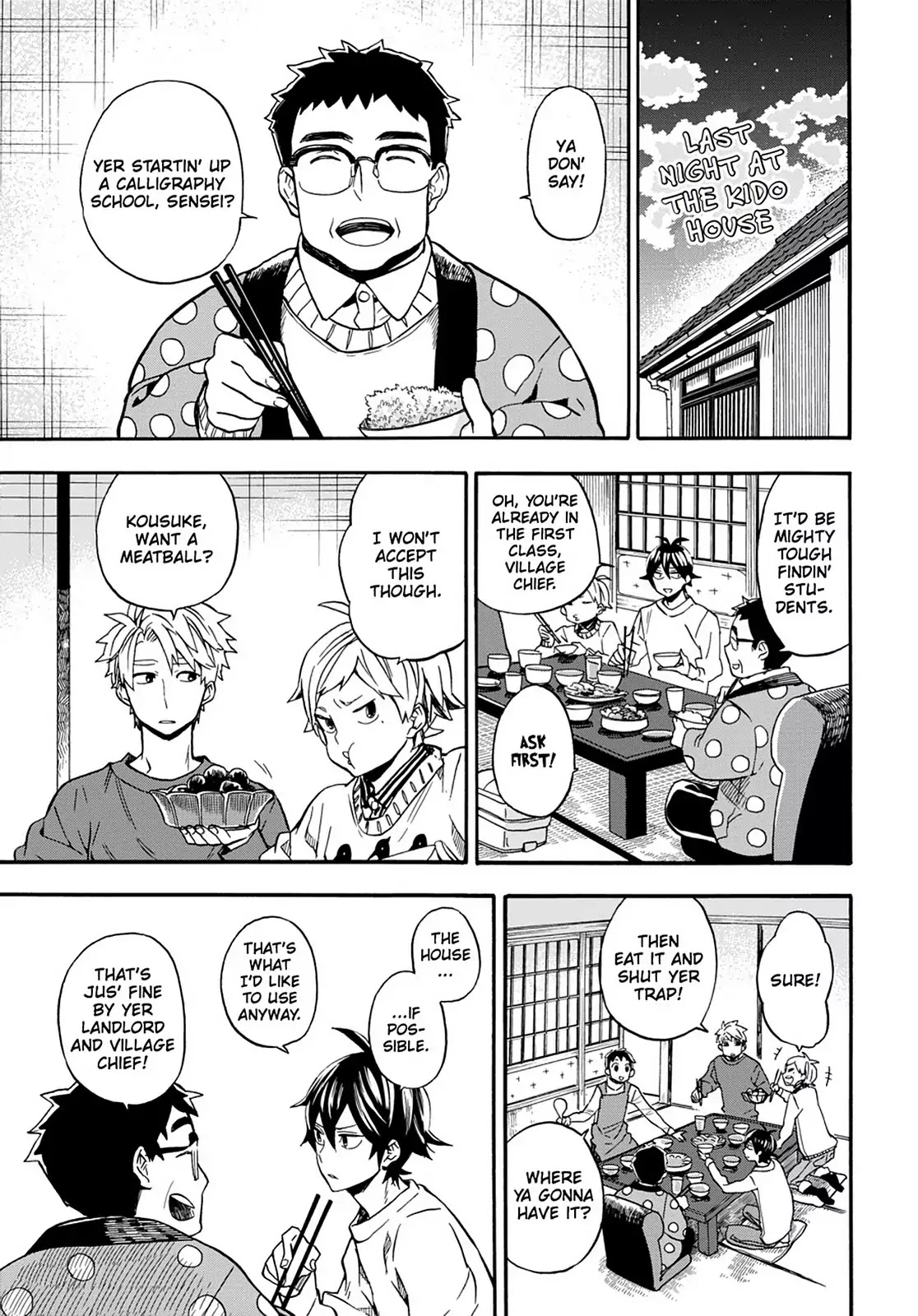 Barakamon Chapter 102 page 3 - Chapter 102: Daikon Picking