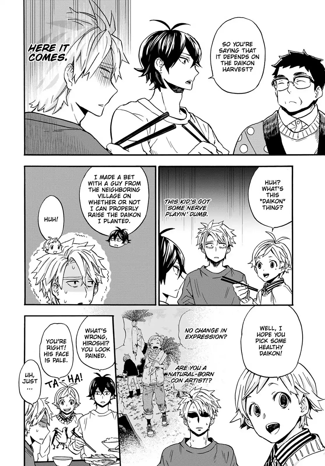 Barakamon Chapter 102 page 4 - Chapter 102: Daikon Picking