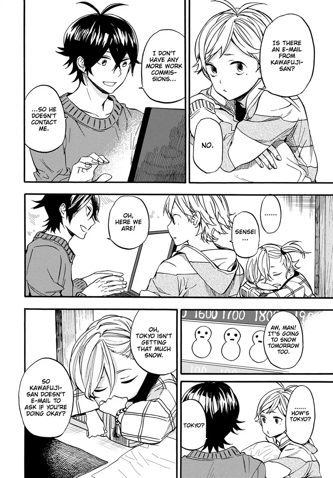 Barakamon Chapter 105 page 14 - Chapter 105: It's Cold and ...