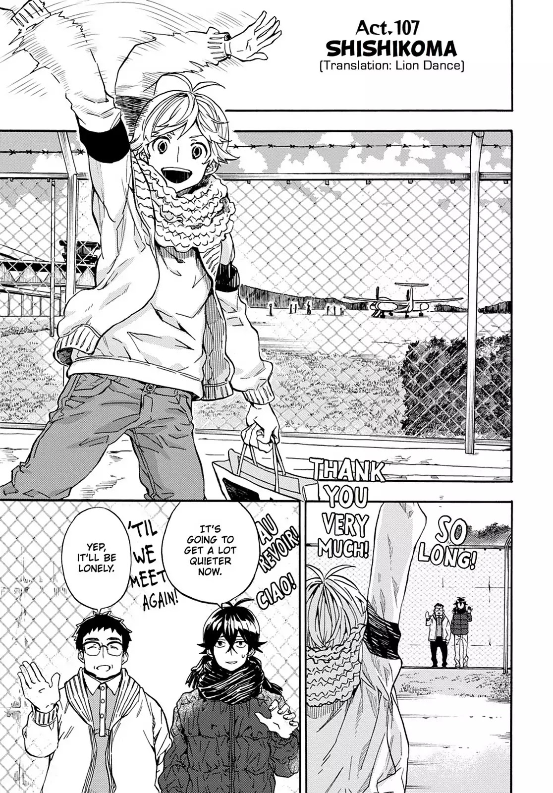 Barakamon Chapter 107 page 1 - Chapter 107: Lion Dance